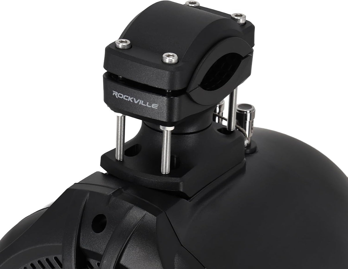Rockville RWB70B Black 6.5" 4-Ohm Marine Wakeboard Tower Speakers Pair