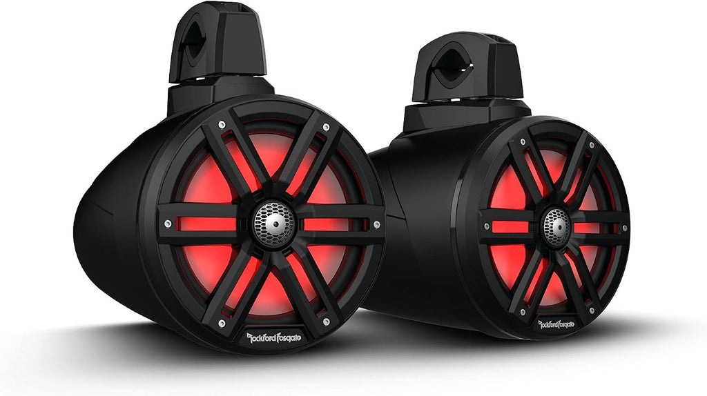 Rockford Fosgate M2WL-8B 8 in Wake Tower Speaker PM600X4 Bundle