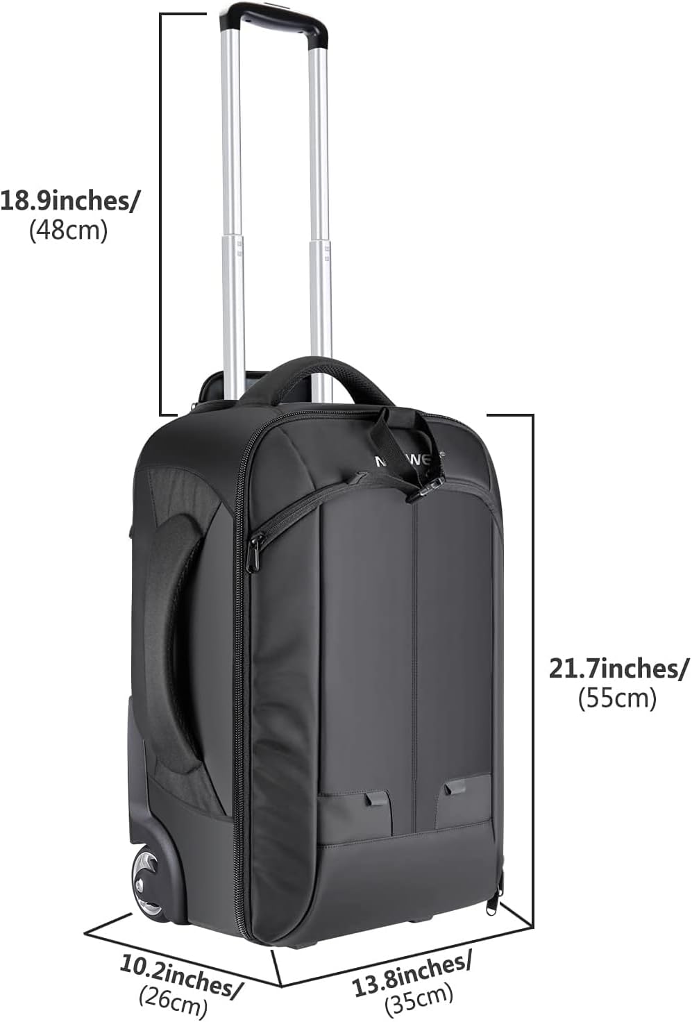 NEEWER Convertible Rolling Camera Backpack for SLR/DSLR and Accessories