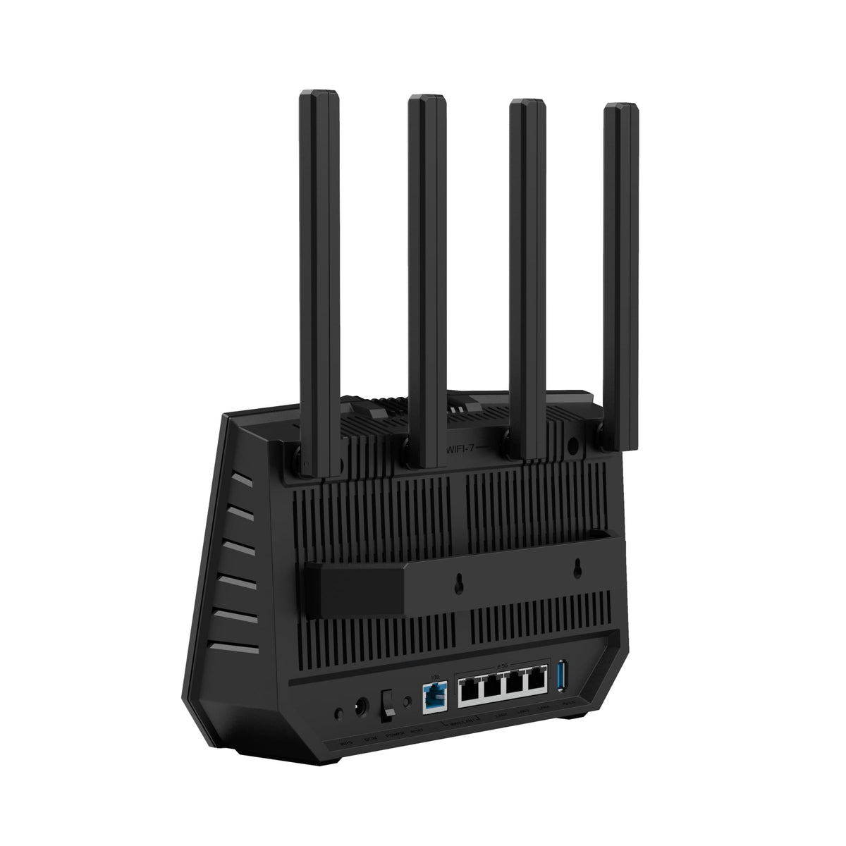 ASUS TUF Gaming BE6500 WiFi 7 Router - Dual-Band, Up to 6.5 Gbps Wireless, Game Accelerator, Multi-Link Operation (MLO), (x4) 2.5GbE Ports, Mesh + VPN Compatible, & Subscription-Free Network Security