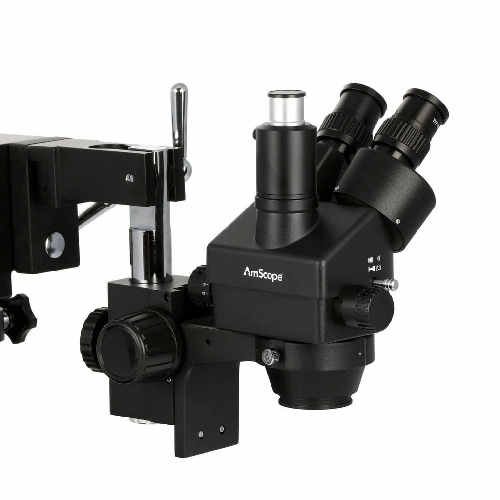 AmScope SM-4TZZ-144A-18M3 Trinocular Zoom Microscope, 18MP