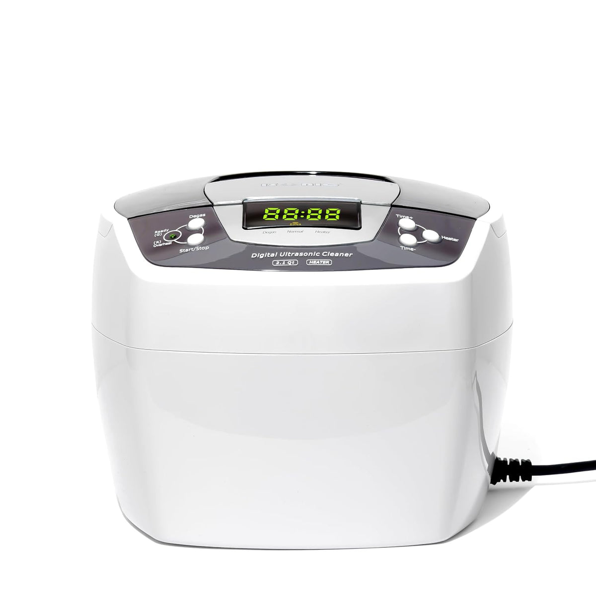 iSonic P4810 Commercial Ultrasonic Cleaner, 2.1Qt/2L, 110V for Brass, Gun Parts, Carburetor Cleaning , white