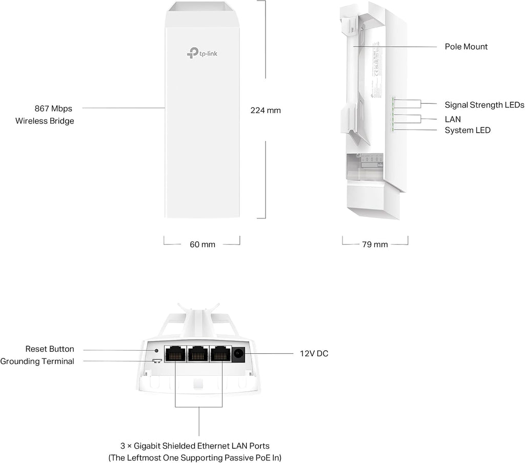 Omada EAP211-Bridge KIT, Wireless Bridge Indoor/Outdoor Access Point