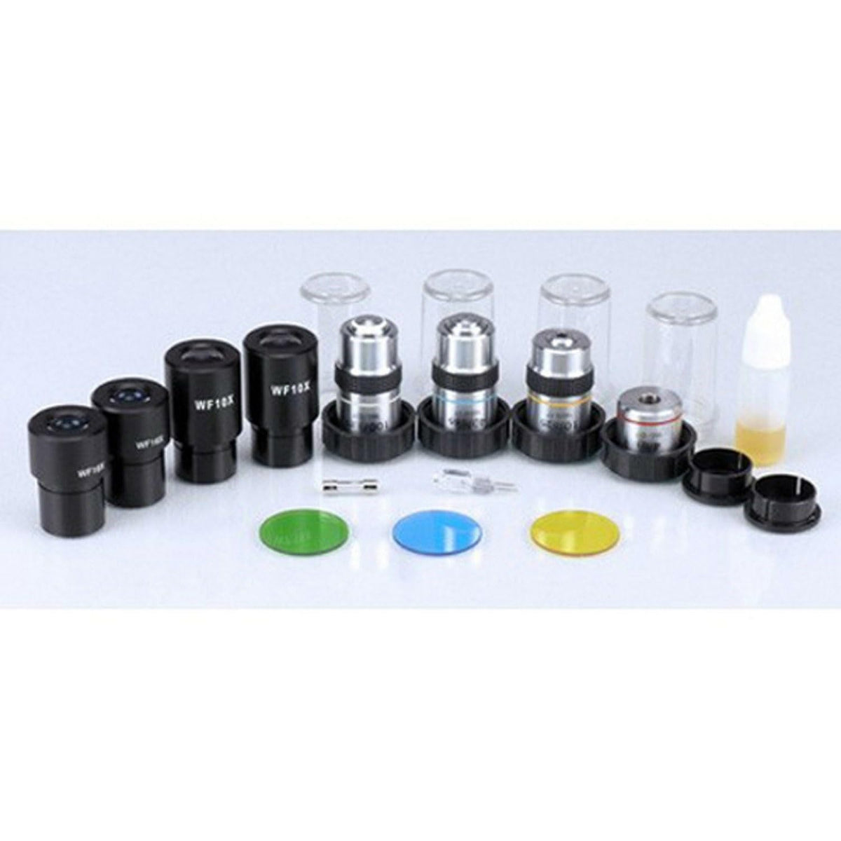 AmScope B490B Compound Binocular Microscope, Brightfield, White