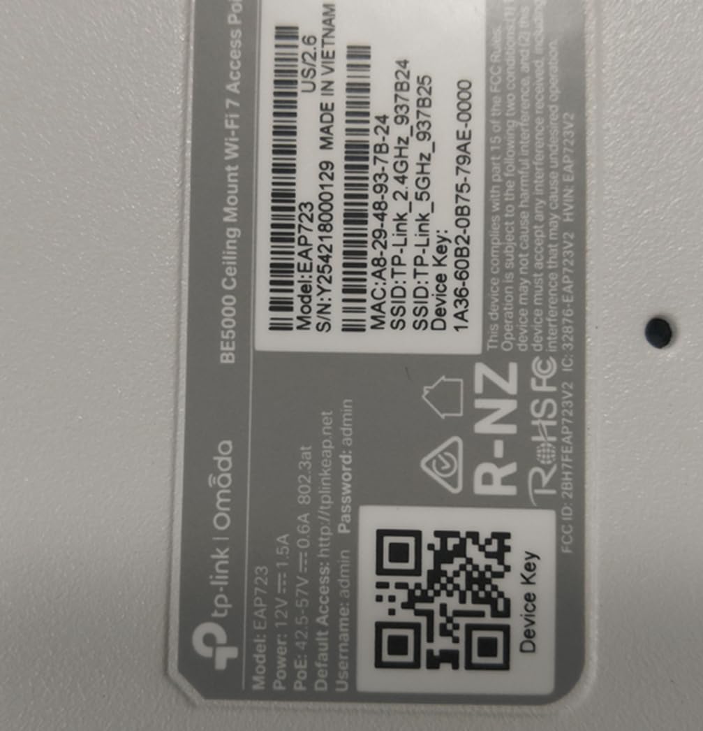 Omada AX5400 6-Stream WiFi Access Point, w/DC Adapter, 2.5G Port(EAP670)