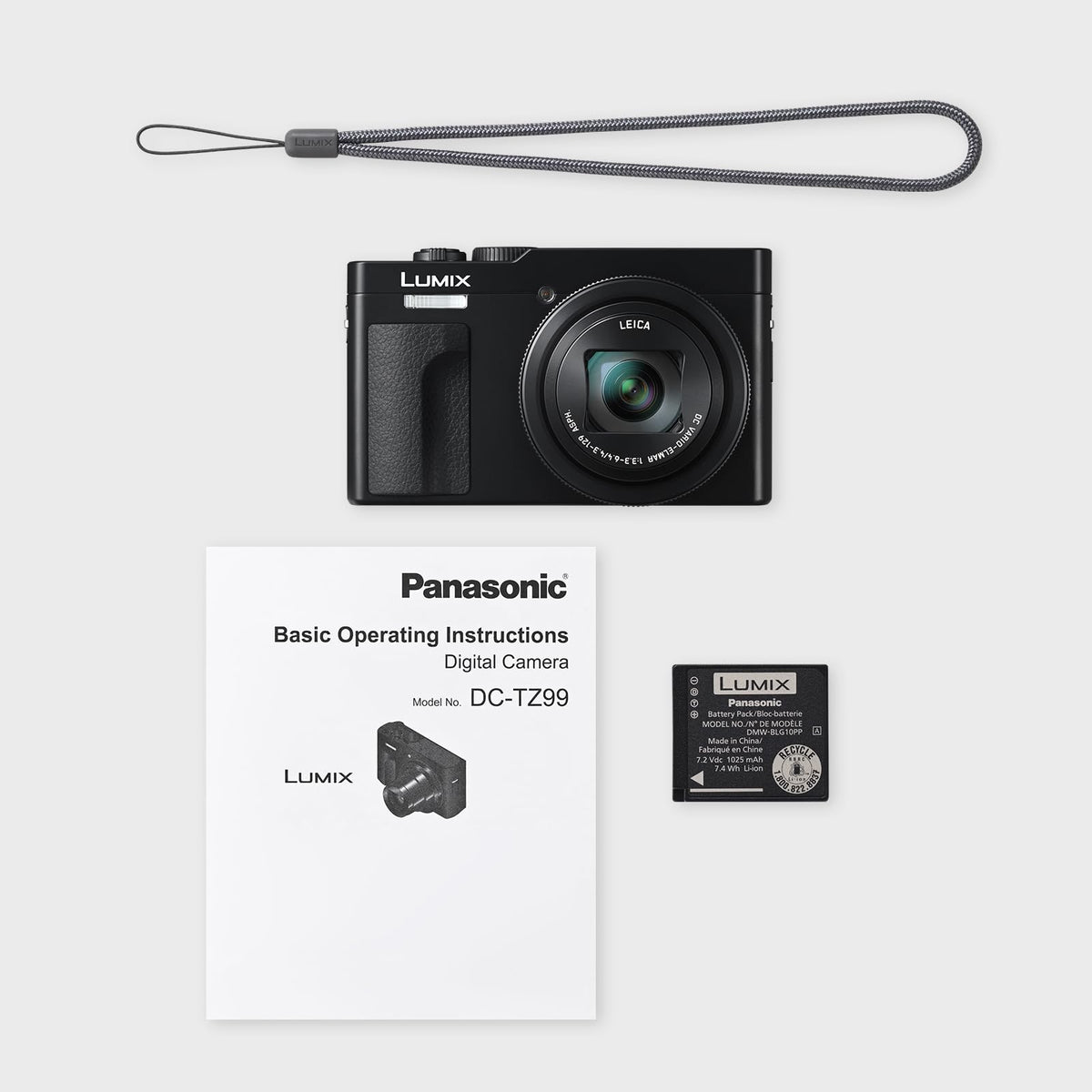 Panasonic LUMIX TZ/ZS99 Point and Shoot Camera, Compact Camera for Travel with 30x Zoom with 24-720mm Zoom Lens, and 4K Video/Photo, Great for Travel and Concerts, DC-TZ99 (White)