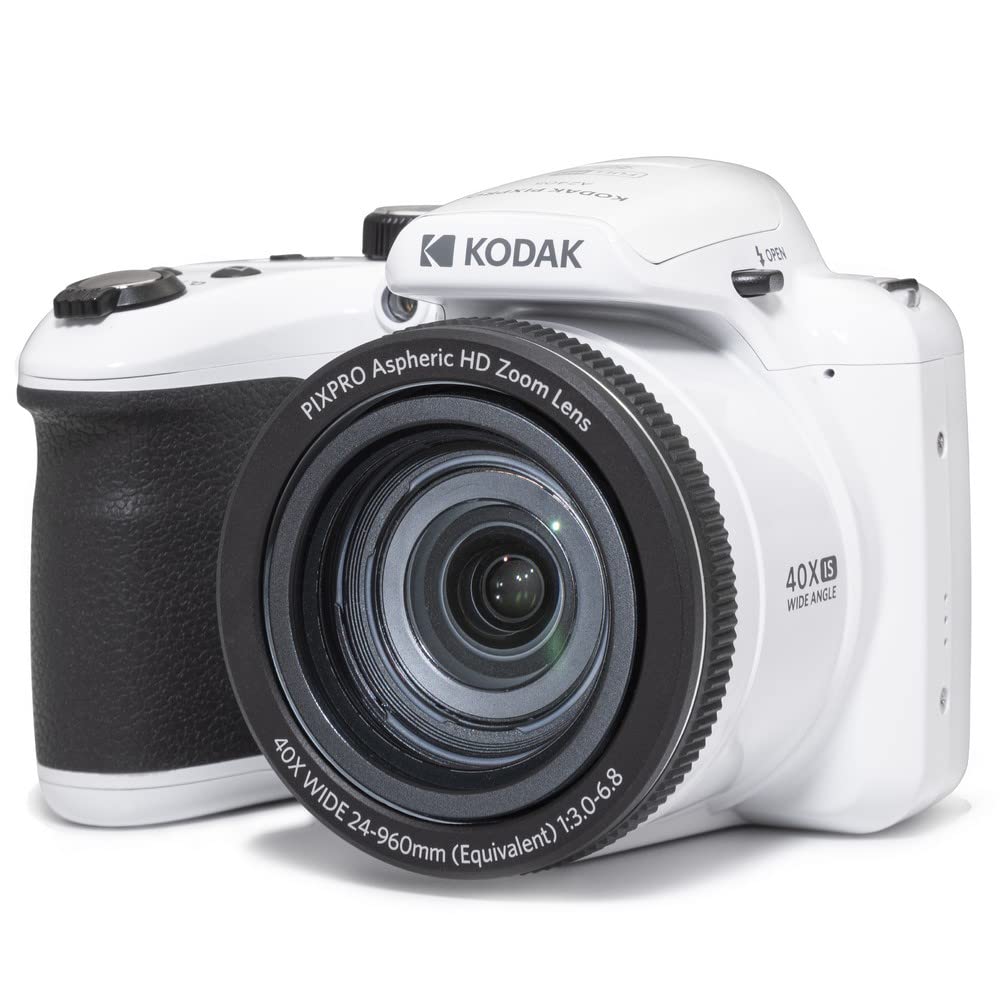 KODAK PIXPRO AZ405 20MP Digital Camera, 40x Optical Zoom, AA, OIS, Black