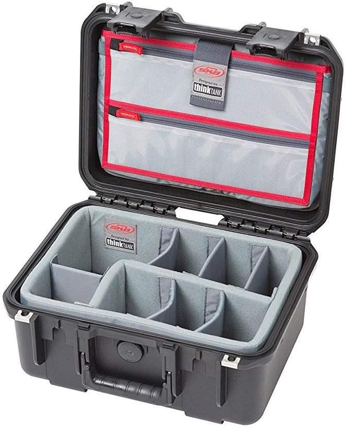 SKB Cases iSeries 1309-6 Case with Think Tank Dividers & Lid Organizer, Black (3i-1309-6DL)