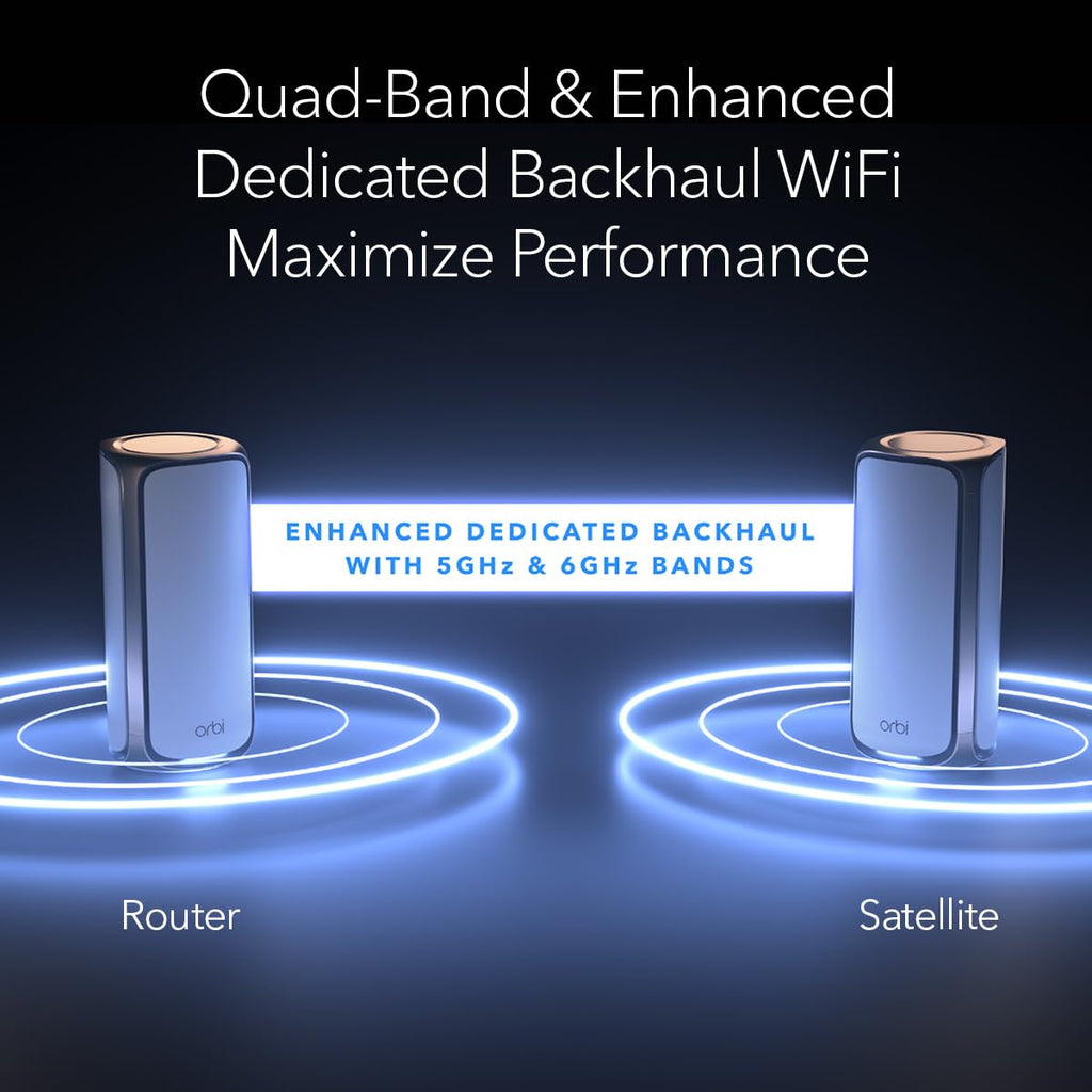 NETGEAR Orbi 970 Series (2026 Release) WiFi 7 Mesh System, 3 Pack