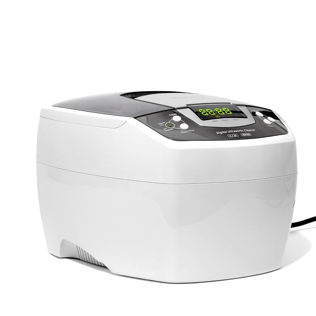 iSonic P4810 Commercial Ultrasonic Cleaner, 2.1Qt/2L, 110V for Brass, Gun Parts, Carburetor Cleaning , white