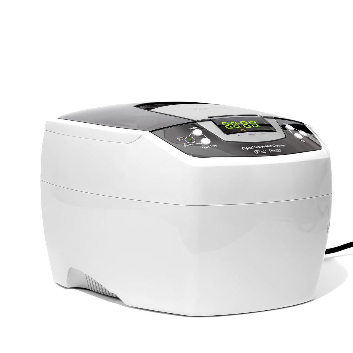 iSonic P4810 Commercial Ultrasonic Cleaner, 2.1Qt/2L, 110V for Brass, Gun Parts, Carburetor Cleaning , white