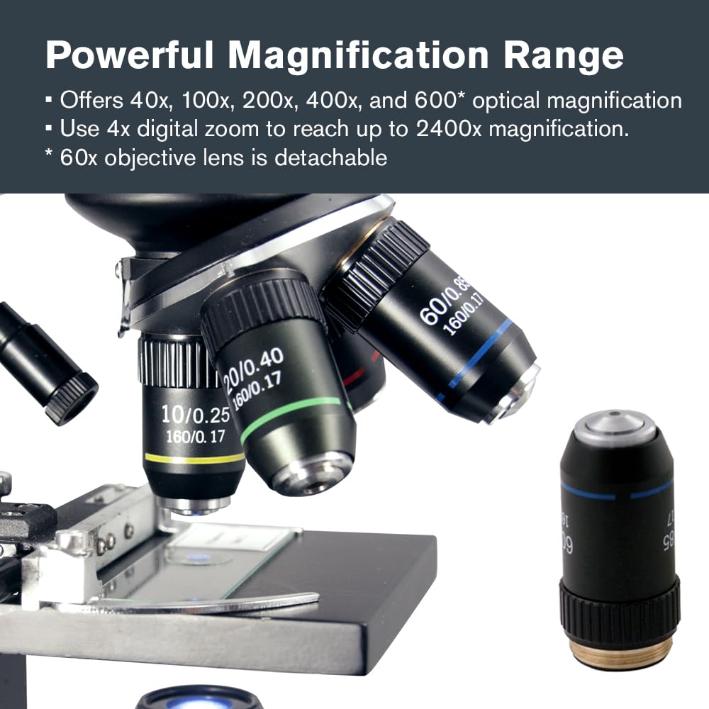 Celestron TetraView LCD Digital Microscope with 180Â° Swivel Screen