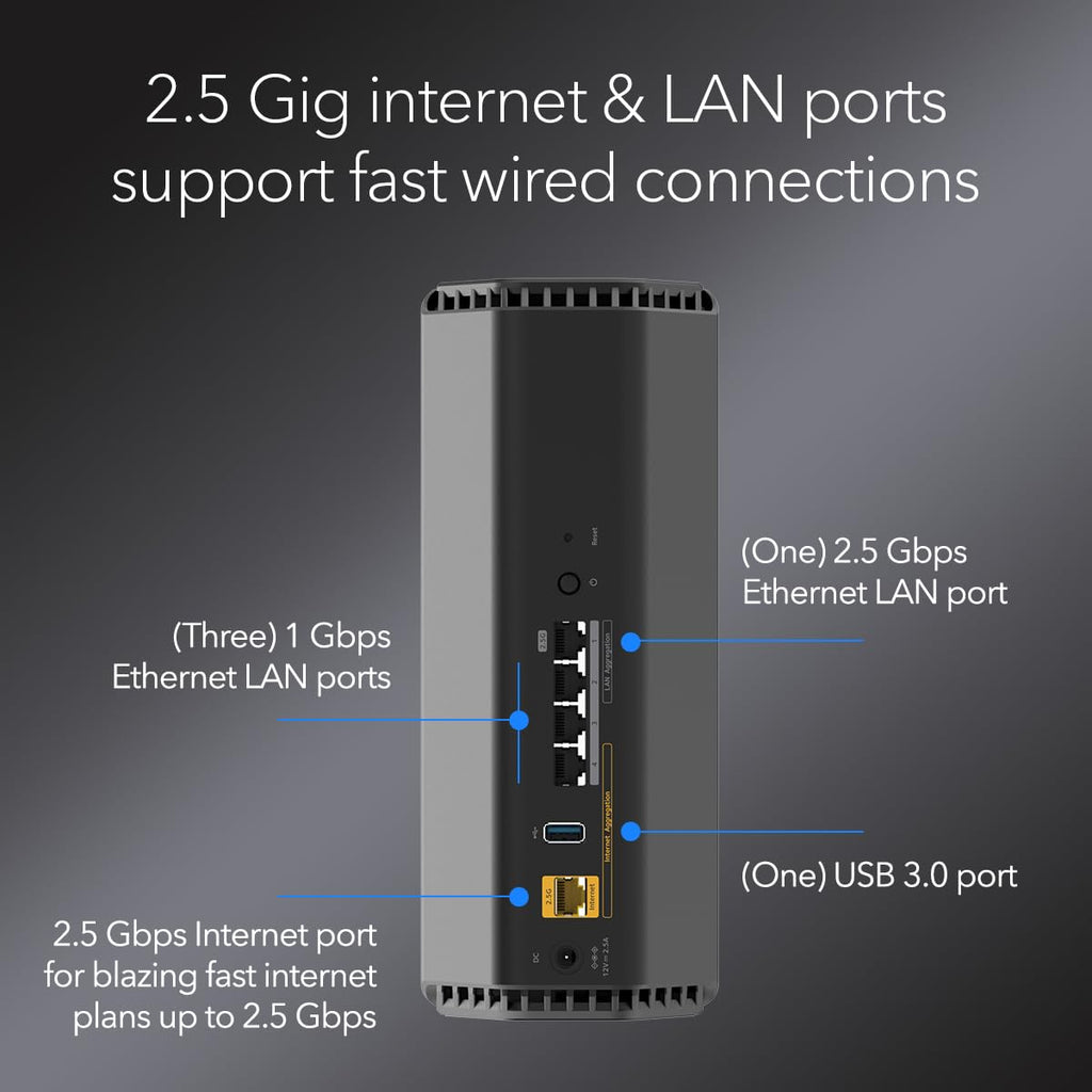 NETGEAR Nighthawk WiFi 7 Router BE17000, Up to 3,300 sq ft, 17 Gbps