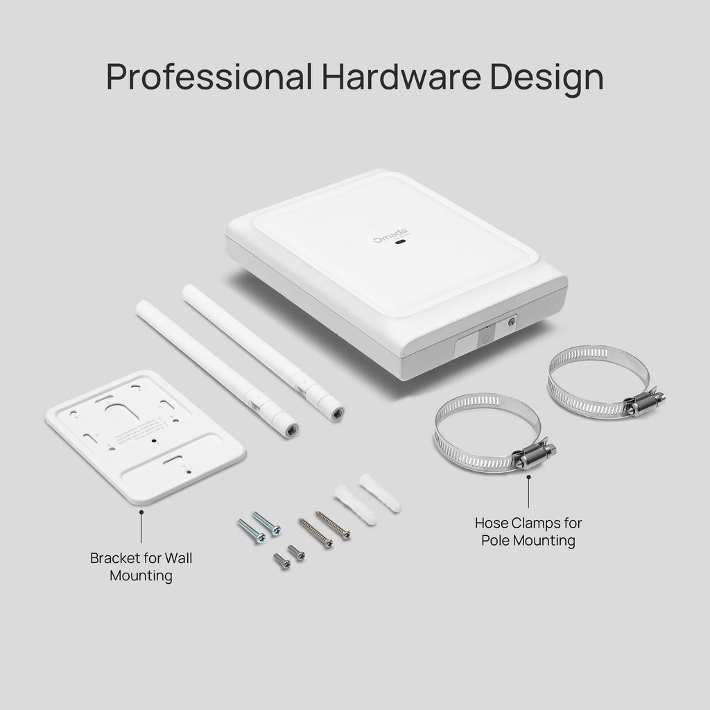 Omada AX3000 Outdoor Wireless Access Point, w/PoE Injector(EAP650-Outdoor)