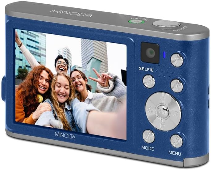 Minolta MND23 4K Selfie Digital Camera - Blue