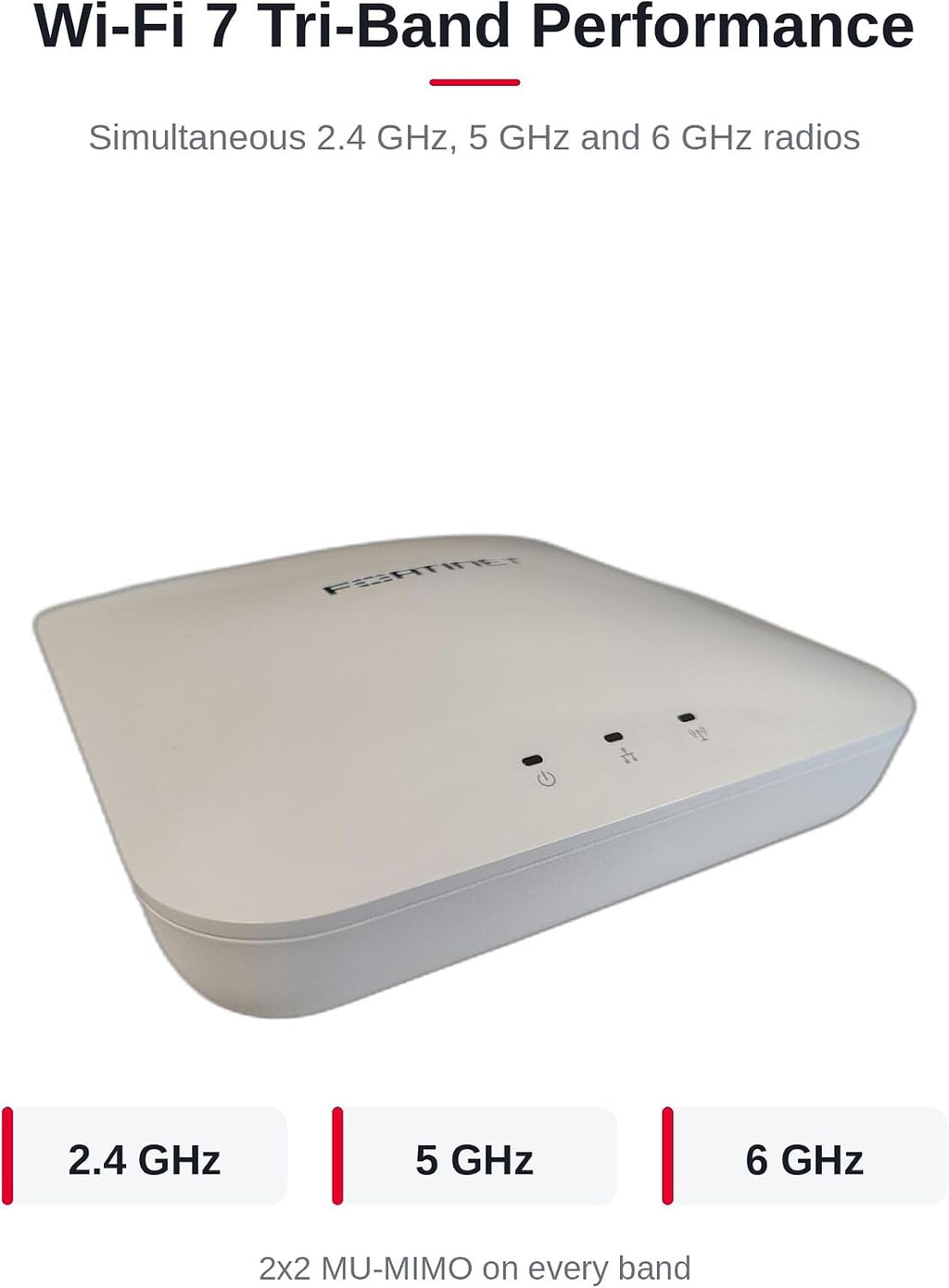 Fortinet - FAP-231K-A - Fortinet FortiAP 231K Tri Band Wi-Fi 7 IEEE 802.11a/b/g/n/ac/ax/be/e/h/i/j/k/r/v 9.32 Gbit/s