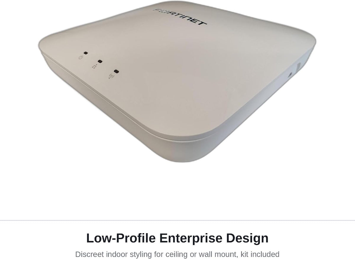 Fortinet - FAP-231K-A - Fortinet FortiAP 231K Tri Band Wi-Fi 7 IEEE 802.11a/b/g/n/ac/ax/be/e/h/i/j/k/r/v 9.32 Gbit/s