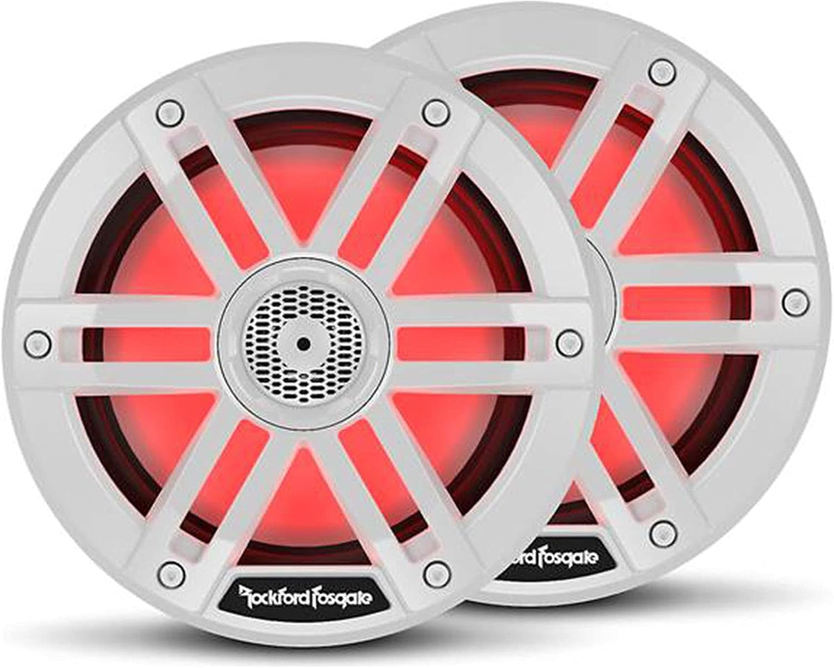 Rockford Fosgate - Two Pairs of M1-65 6.5" Marine Full Range Speakers with M5-800X4 Marine Amplifier