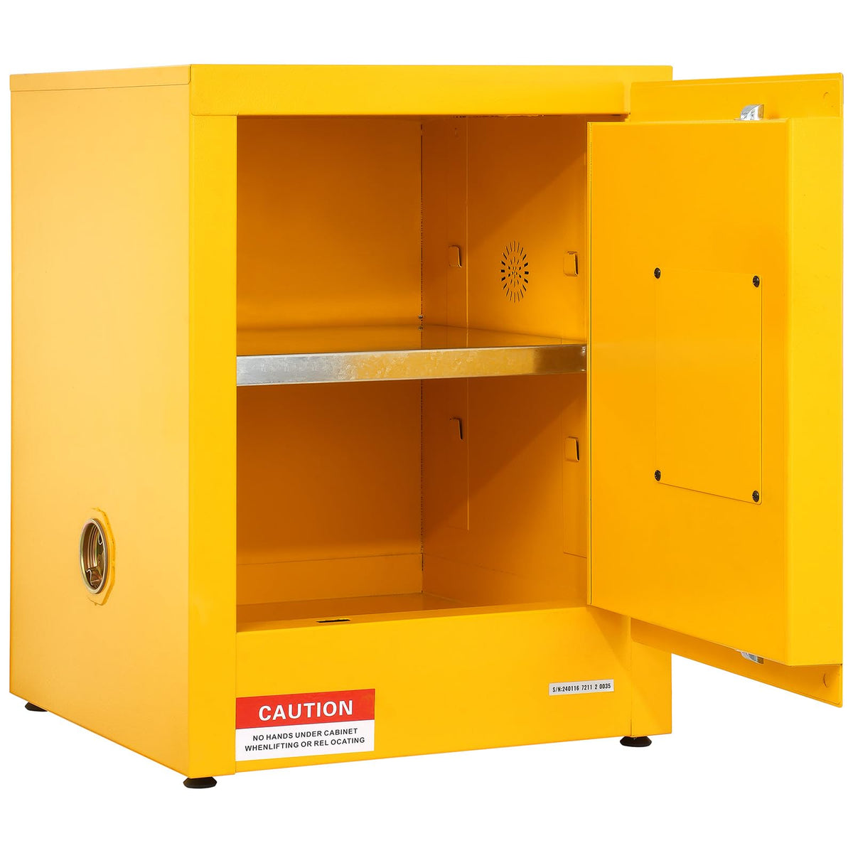 VEVOR Flammable Cabinet, 18" x 18" x 35", Yellow
