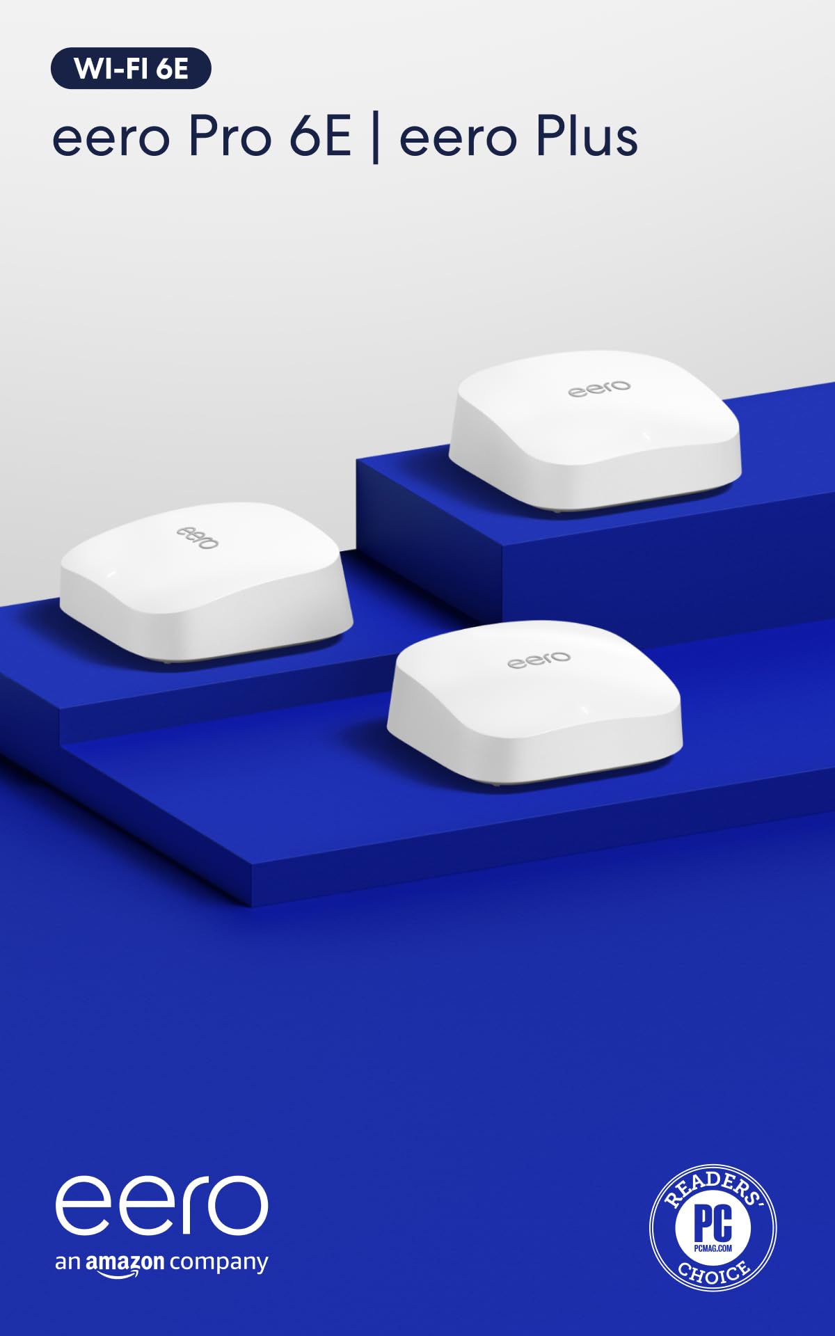 Amazon eero Pro 6E mesh wifi router - Supports internet plans up to 2.5 Gbps, Coverage up to 2,000 sq. ft., Connect 100+ devices, 1-pack