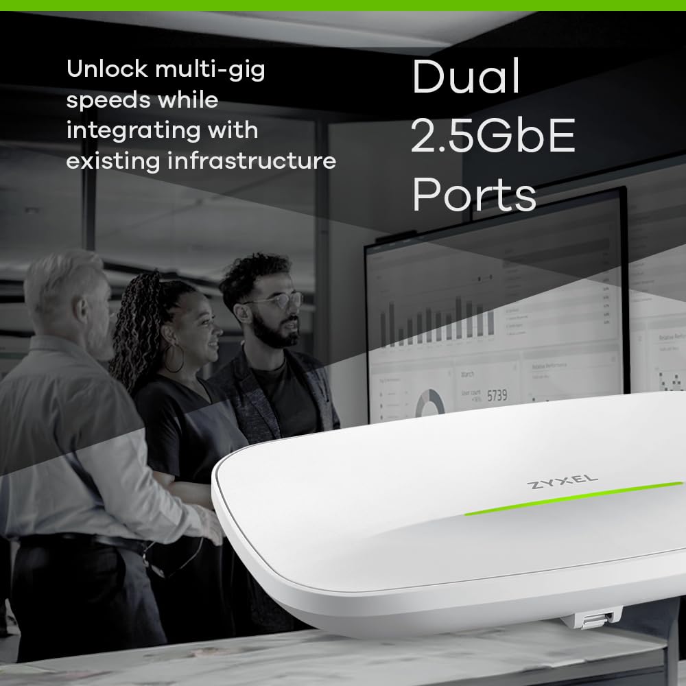 Zyxel WiFi 7 Wireless Access Point BE11000 | 2.5G | PoE+ | NWA130BE