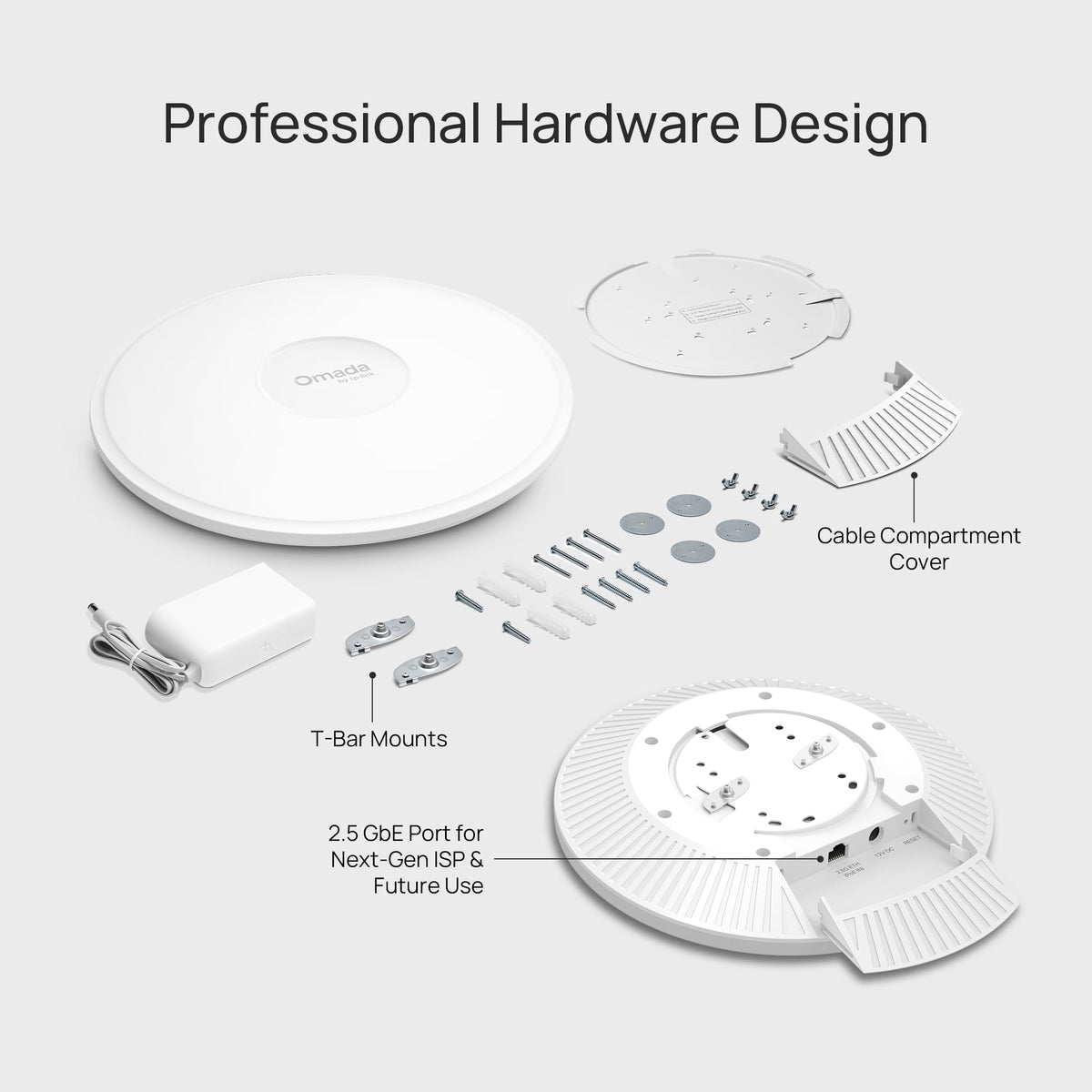 Omada AX3000 Outdoor Wireless Access Point, w/PoE Injector(EAP650-Outdoor)