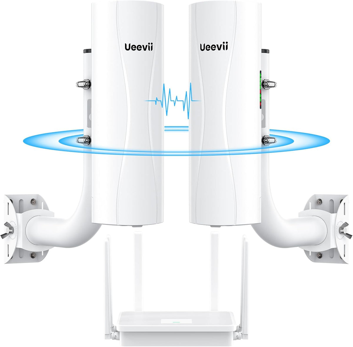 UeeVii 5KM Dual Gigabit Point to Point Wireless Bridge Complete Kit CPE688