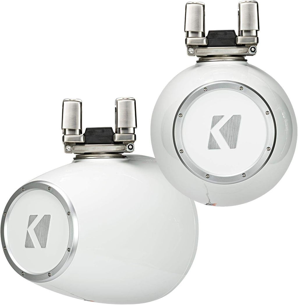 Kicker 44KMTC114W KMTC11 White 11" Inch Boat Tower Speaker Marine Wake Horn