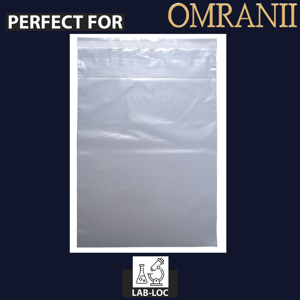 Crash Cart/Drug Tray Security Bag - Tamper-Evident 2 Mil, 20" X 29" & 500 Bags | Strong Adhesive Seal and Perforated Easy-Open Design | LDPE Clear Medical Safety Bag for Emergency Carts