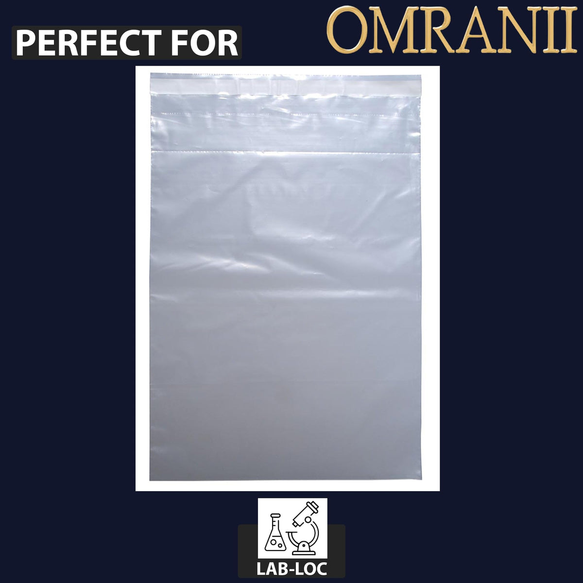 Crash Cart/Drug Tray Security Bag - Tamper-Evident 2 Mil, 20" X 29" & 500 Bags | Strong Adhesive Seal and Perforated Easy-Open Design | LDPE Clear Medical Safety Bag for Emergency Carts