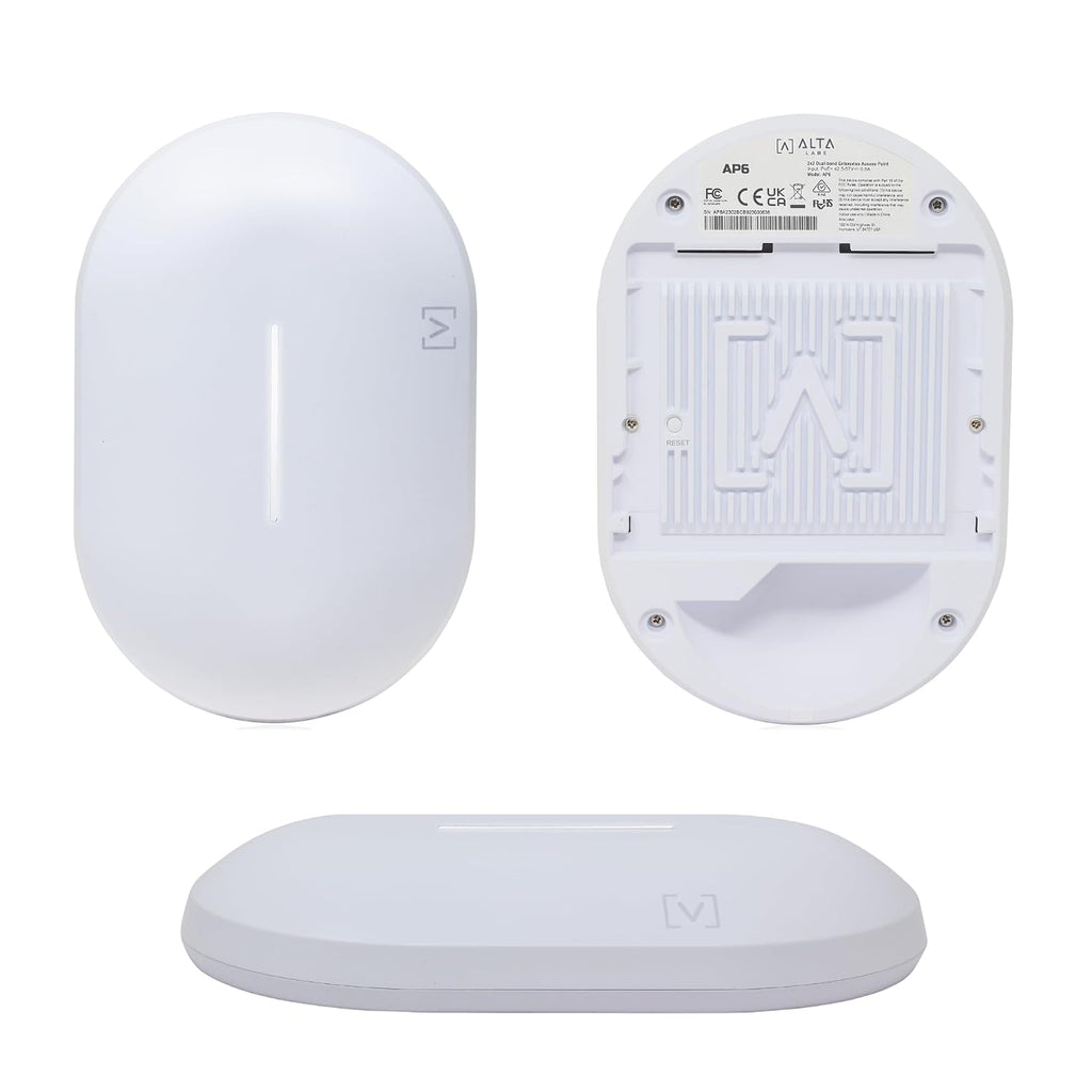 Alta Labs AP6 WiFi 6 Access Point, Dual Band, High Performance, 3 Gbps, IP54 Rated, POE+, Content Filtering, Seamless Roaming, App Control, Computer Networking Wireless Access Points
