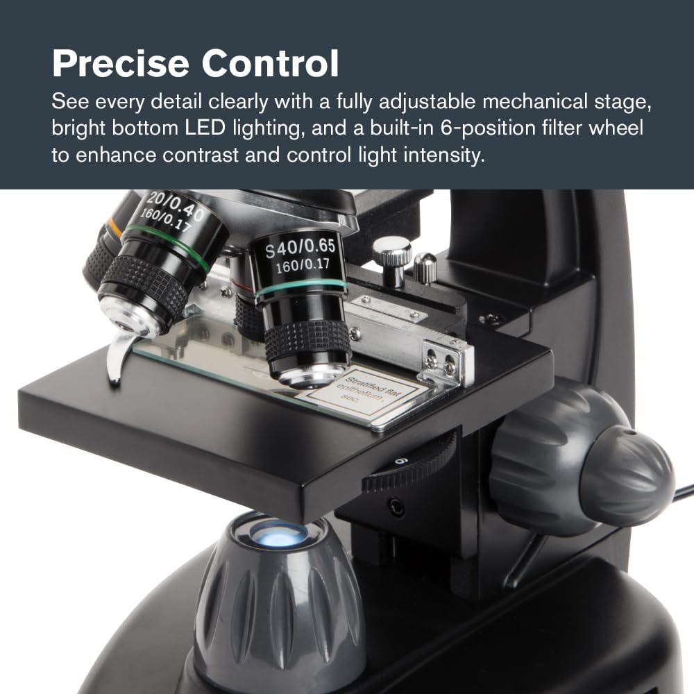 Celestron TetraView LCD Digital Microscope with 180Â° Swivel Screen