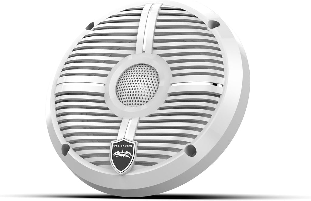 Wet Sounds | Recon 6 XW-W | High Output Component Style 6.5" Marine Coaxial Speakers with White Grille
