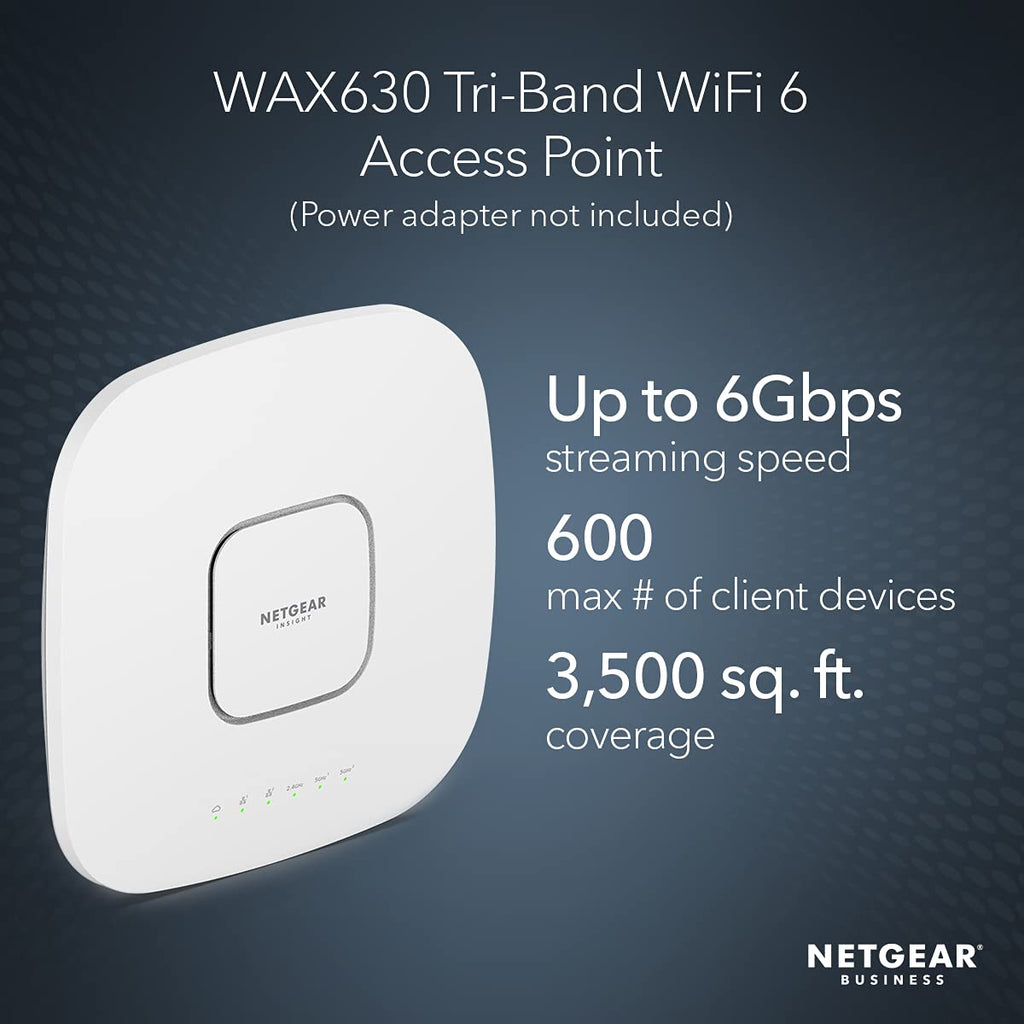 NETGEAR Cloud Managed WiFi 6 Wireless Access Point (WAX610)