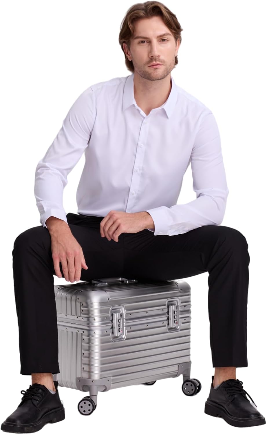 Full Aluminum Rolling Camera Bag 18" Camera Case