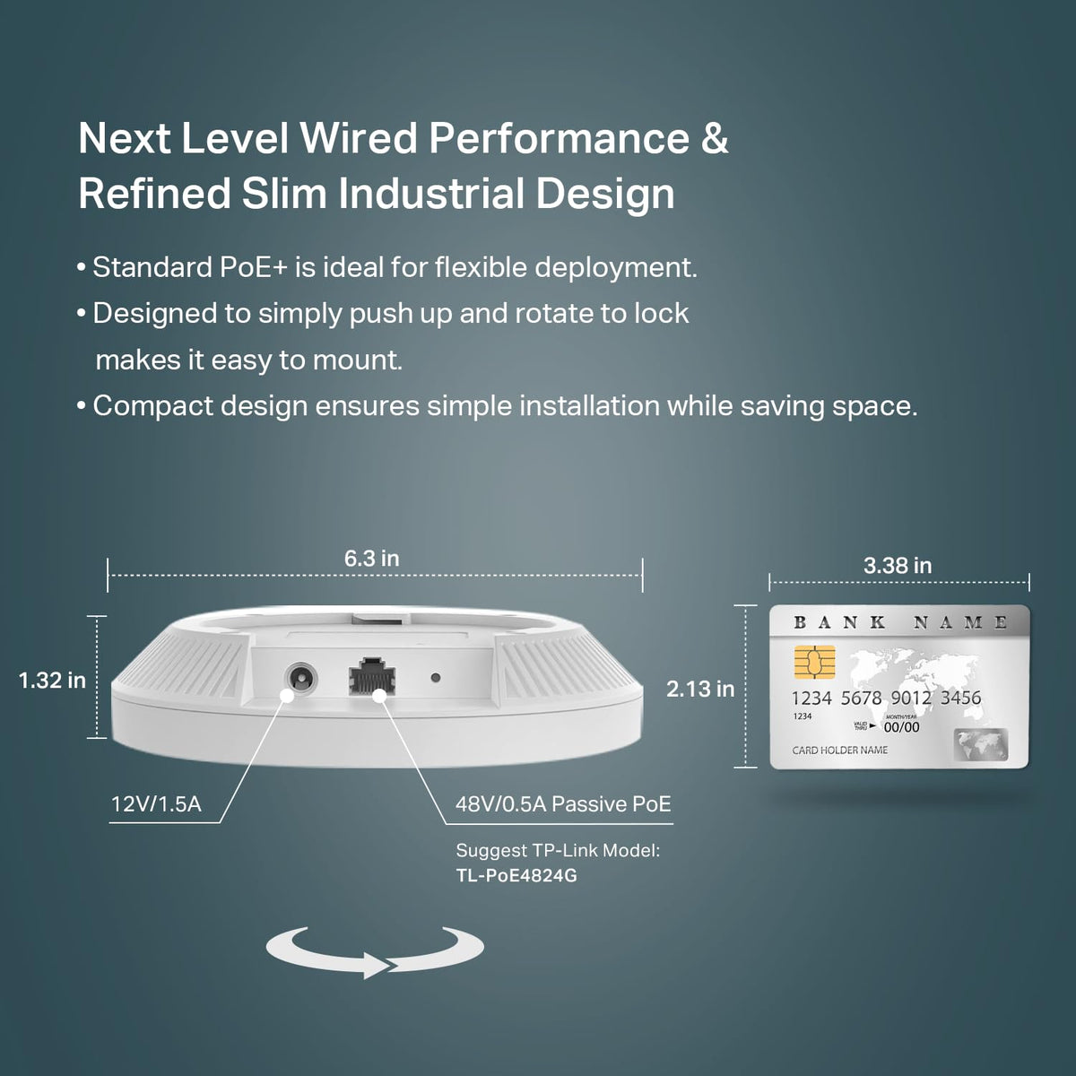 Omada AX3000 Outdoor Wireless Access Point, w/PoE Injector(EAP650-Outdoor)