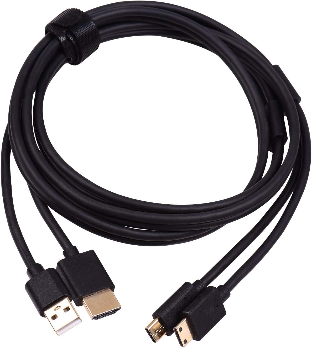 2-in-1 Cable HD USB Type C 1.55m for Graphics Tablet Monitor