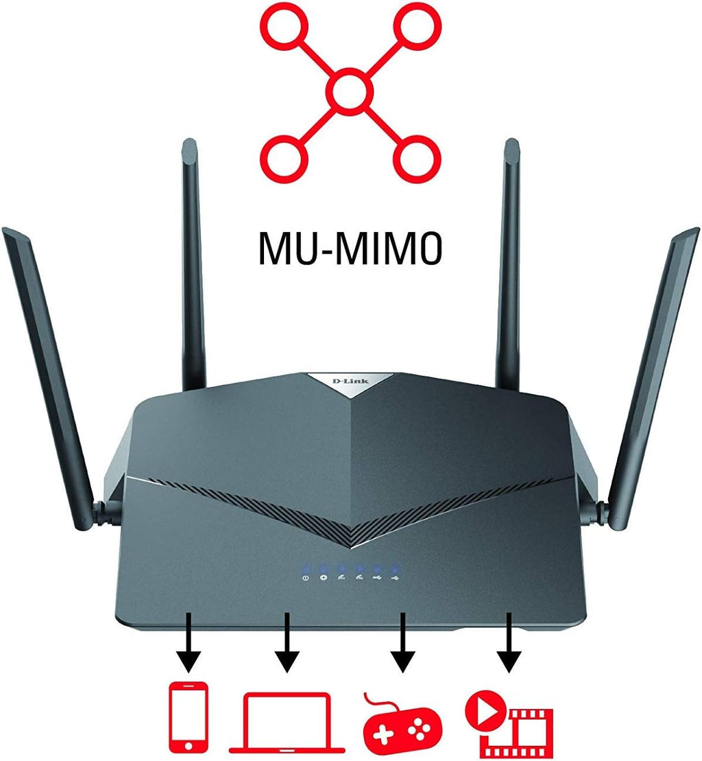 D-Link WiFi Router AC2600, Smart, Mesh (DIR-2640)