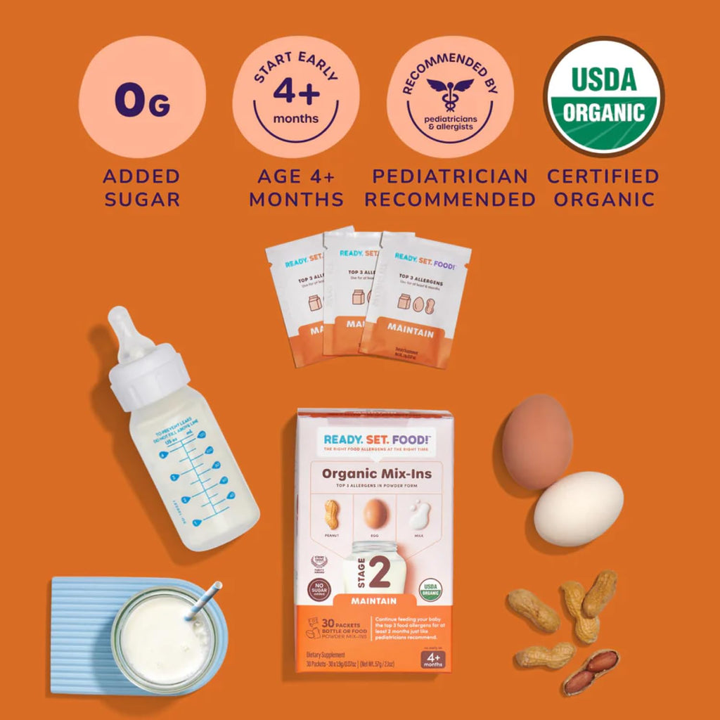 Ready Set Food Stage 1 Baby Food Mix-Ins - Baby Allergen Introduction Kit