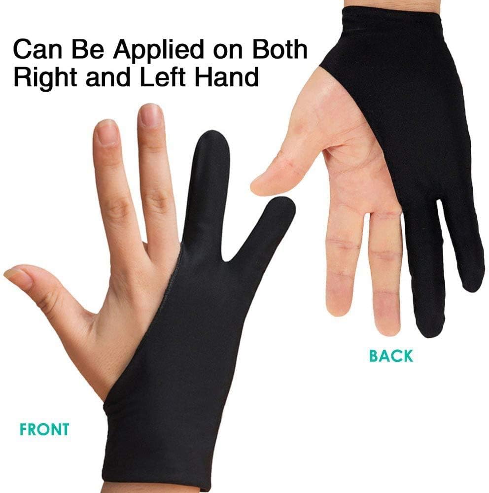 6 Pcs Artist Glove for Drawing Tablets, Digital Drawing Glove in 3 Sizes â S, M, L