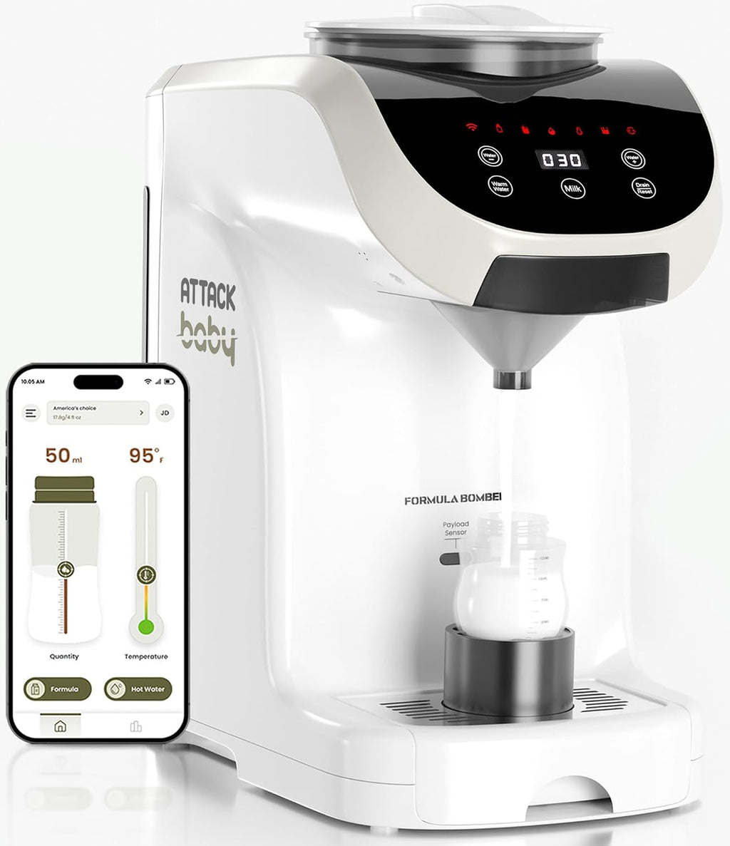 Formula Dispenser Machine with Automatic Mixing | White | New and Improved Accurate WiFi | App Enabled | Instant Heating | Sensor-Guided Dispensing | Quick Bottle Preparation