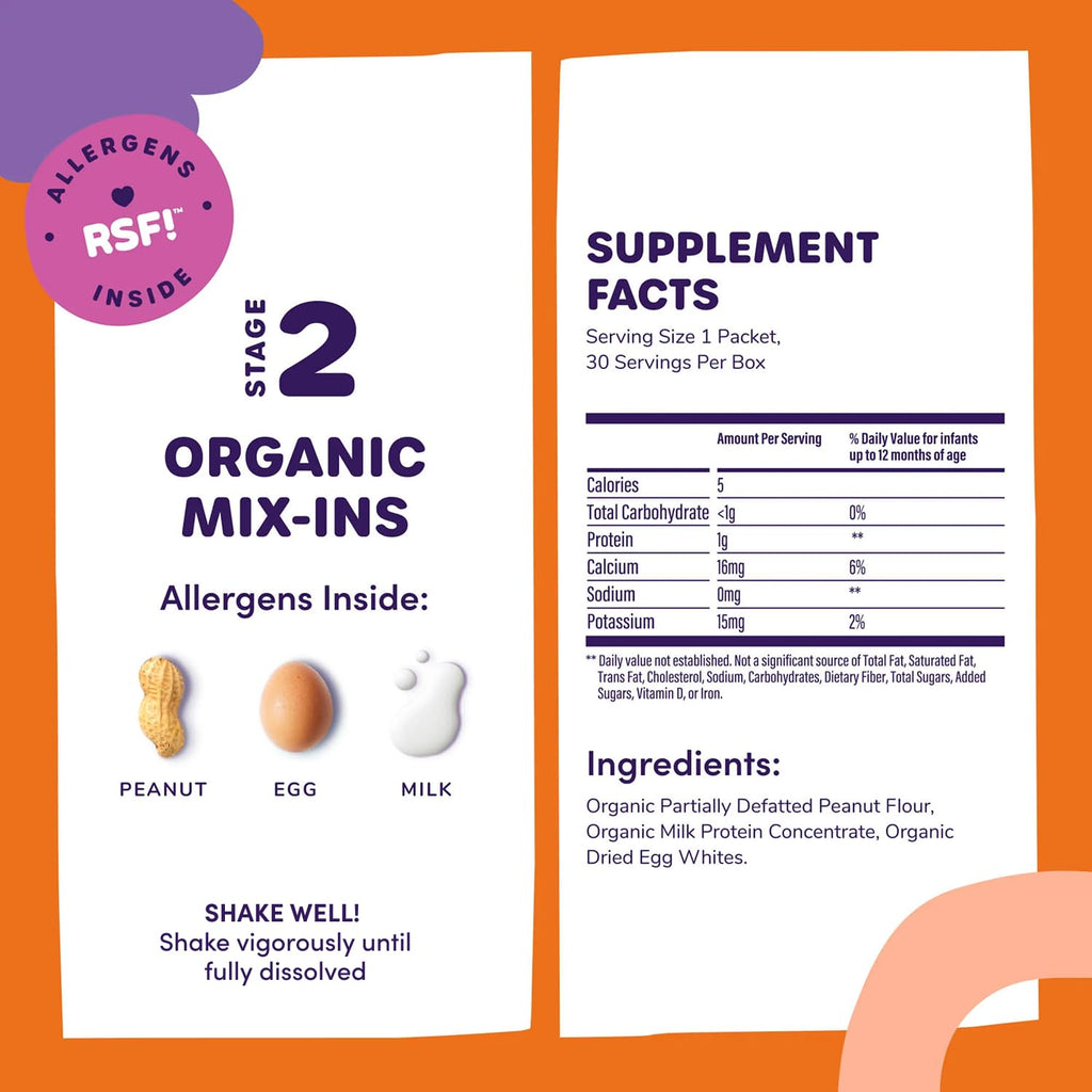 Ready Set Food Stage 1 Baby Food Mix-Ins - Baby Allergen Introduction Kit