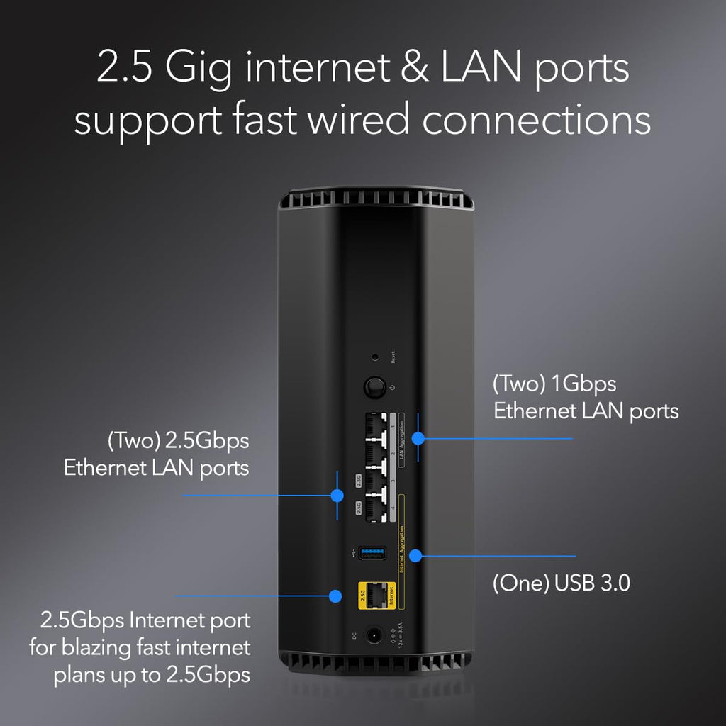 NETGEAR Nighthawk WiFi 7 Router BE17000, Up to 3,300 sq ft, 17 Gbps