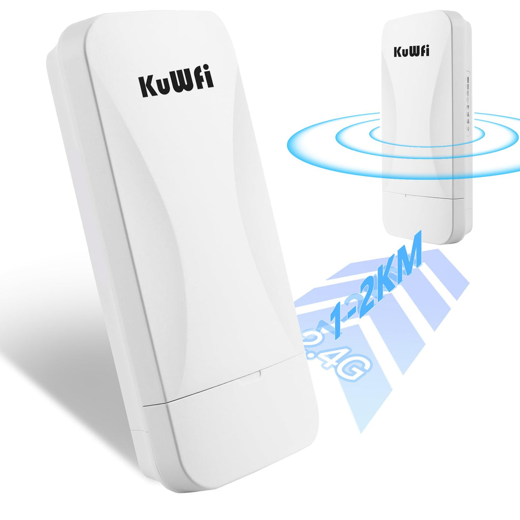 KuWFi Wireless Bridge Point to Point Outdoor 3KM Long Range WiFi Bridge