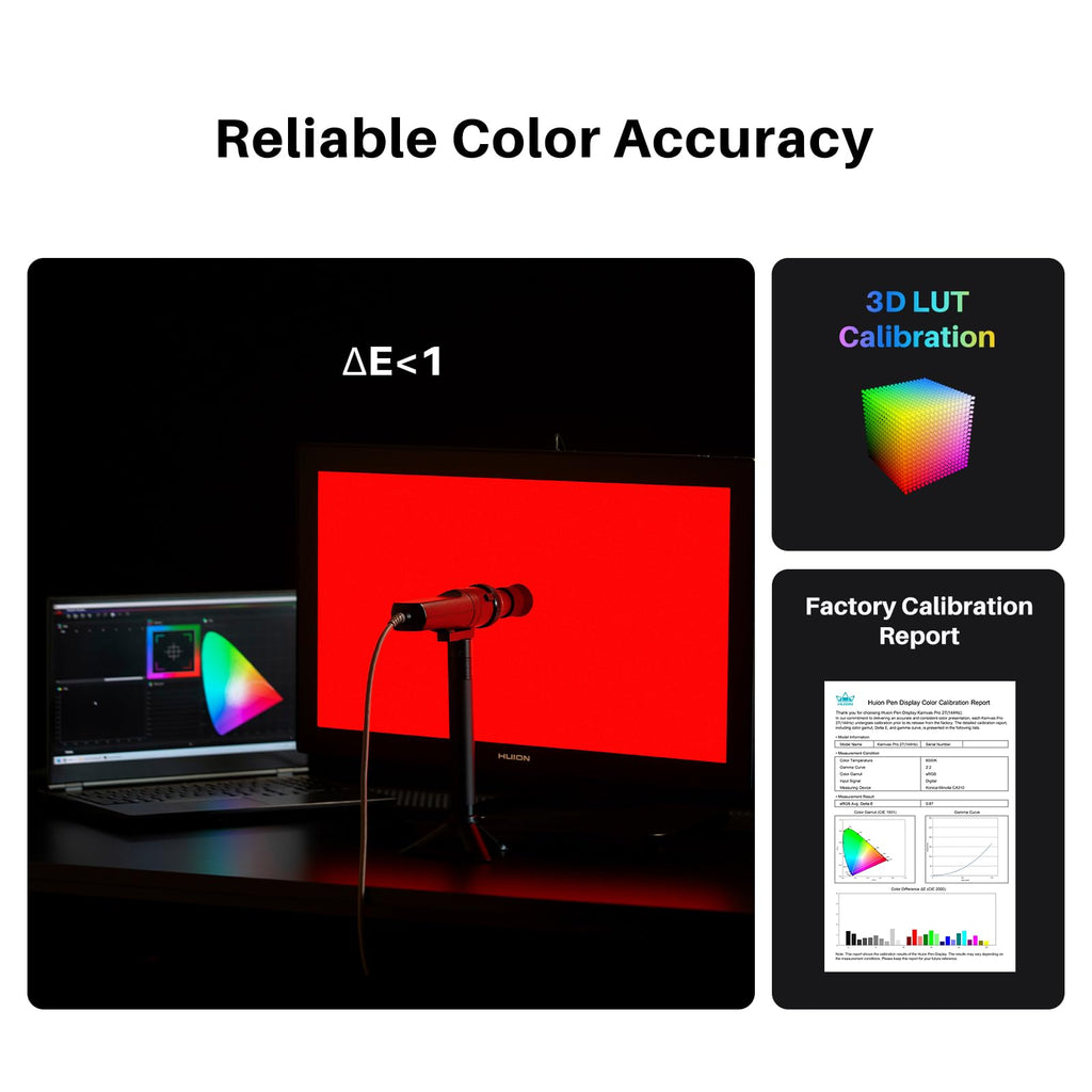 HUION KAMVAS Pro 24 (Gen 3) UHD Drawing Tablet with Screen PenTech 4.0