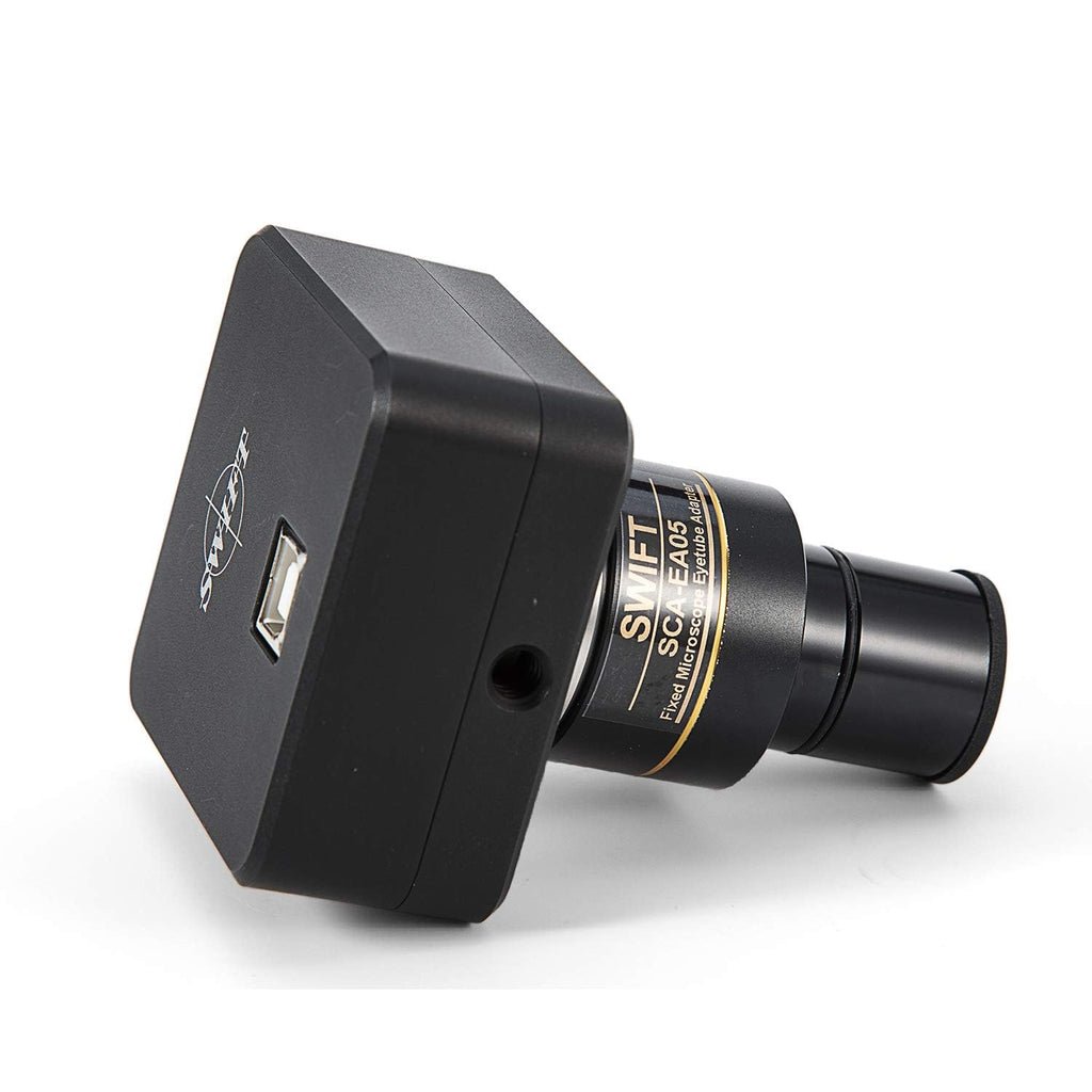 Swiftcam 20MP USB 3.0 Microscope Camera with Reduction Lens and Calibration Kit, Digital Eyepiece for Compound and Stereo Microscopes, Compatible with Windows/Mac/Linux