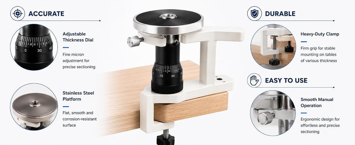 Hand and Table Microtome with Razor Manual Microtome (1 Item)