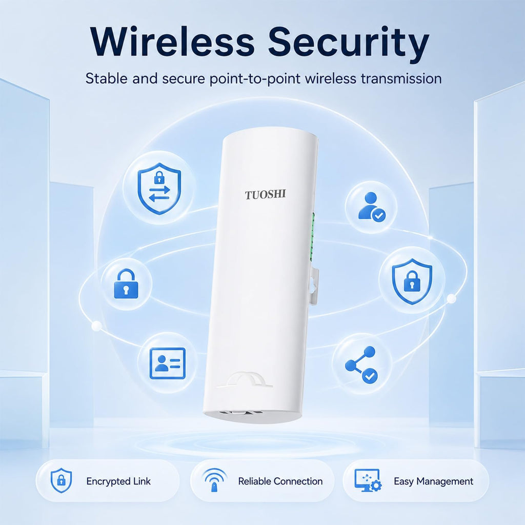 CPE828 3KM Outdoor Wireless Bridge 5.8GHz Point to Point WiFi CPE