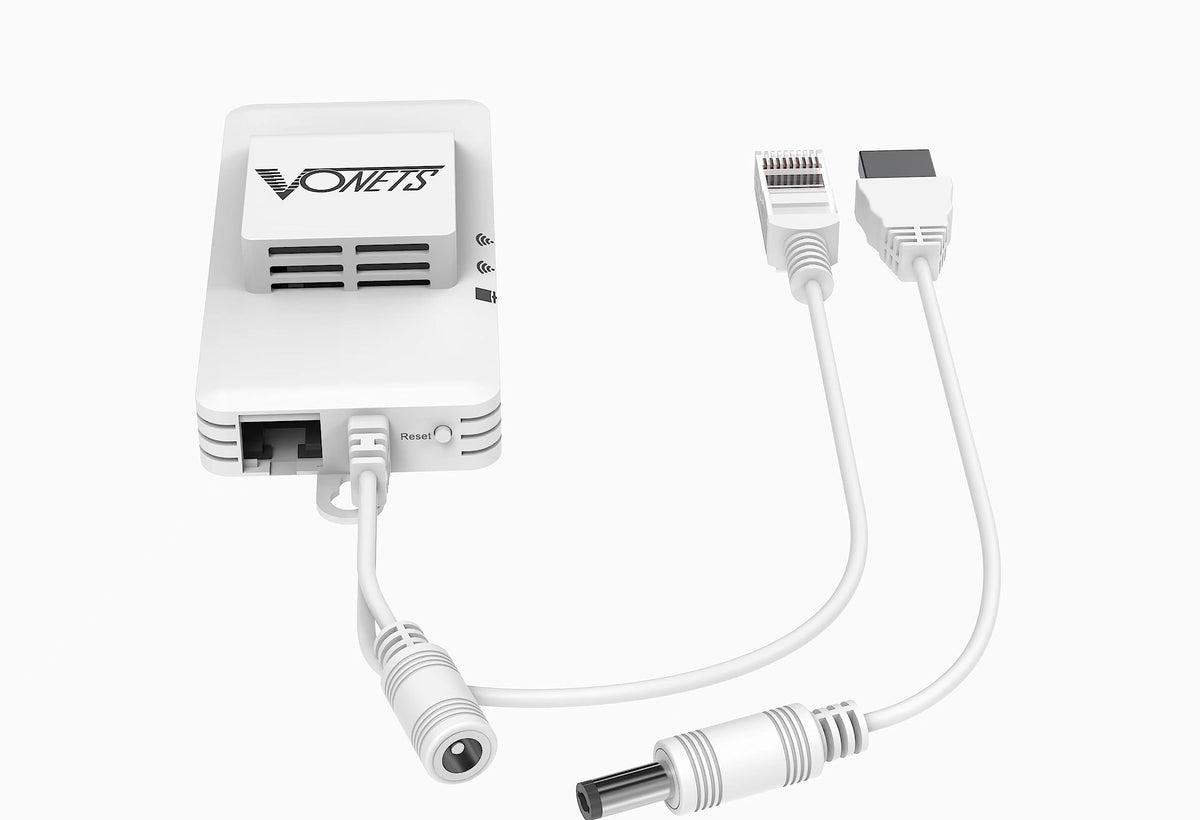 VONETS VAR1200 Industrial Gigabit Dual Band WiFi Bridge/Router 1200Mbps WiFi to Ethernet Adapter with Intelligent Fan, 3 Gigabit Port, POE, DC/USB Powered for Industrial Network Medical Device