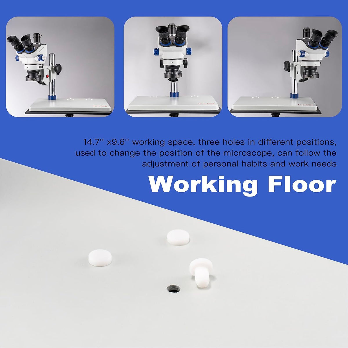 Kaisi TX350E Professional Soldering Microscope,Trinocular Stereo Microscope